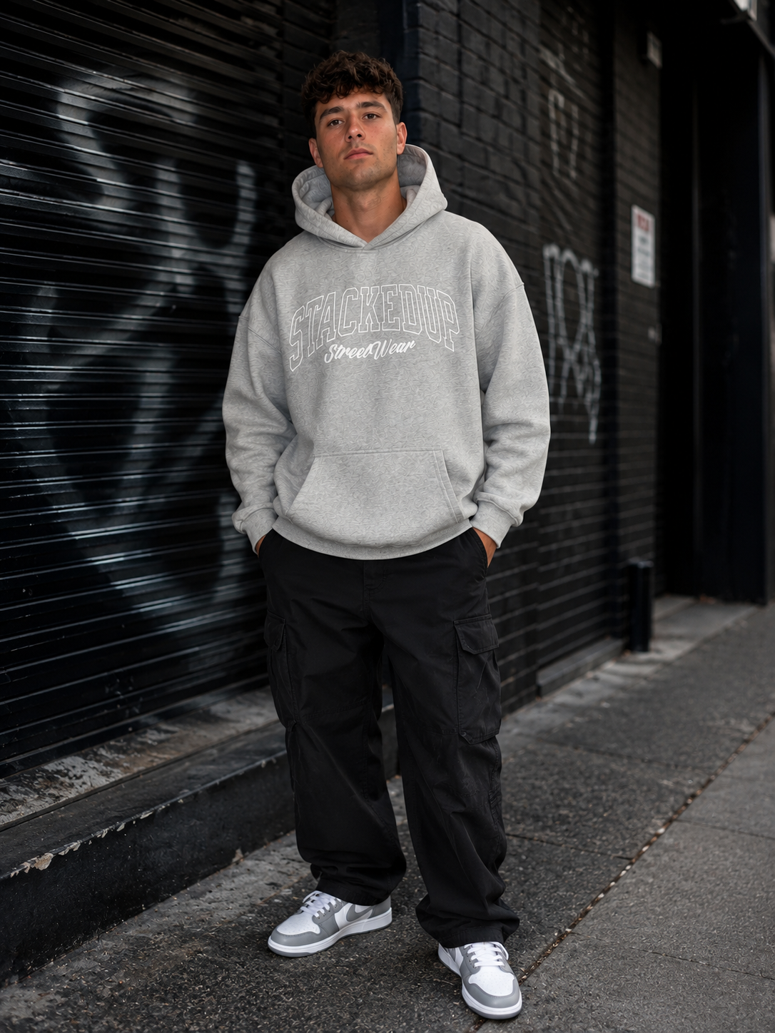 Stacked Up Heavyweight Hoodie