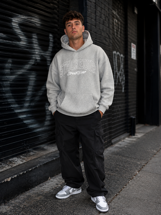 Stacked Up Heavyweight Hoodie
